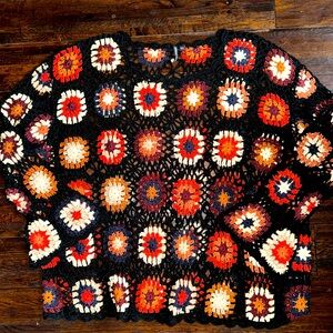 Colorful Crochet Women's Sweater